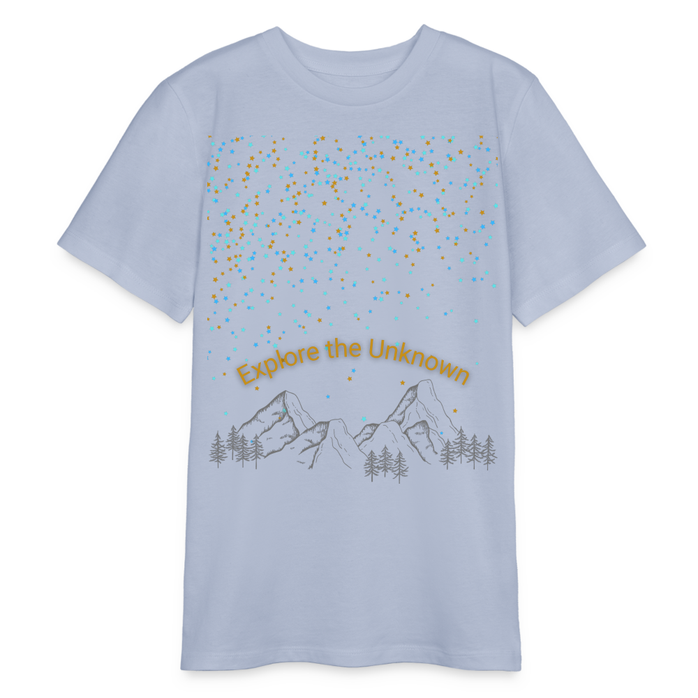 Bio Teenager T-Shirt - EXPLORE THE UNKNOWN - Lavendel-Violett