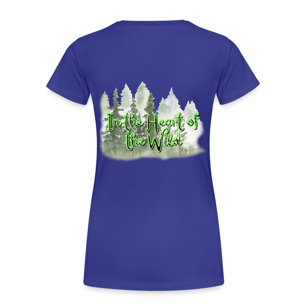 Frauen Premium Bio T-Shirt - IN THE HEART OF THE WILD - Königsblau