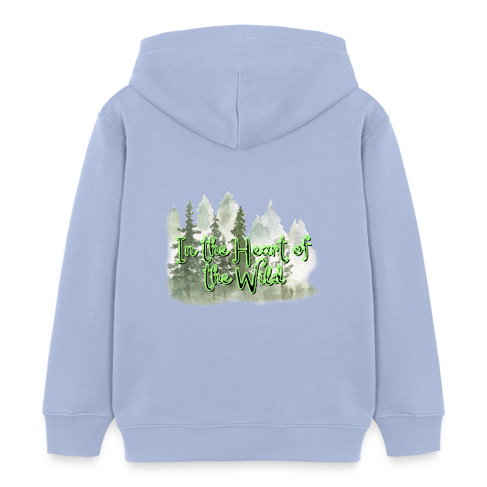 Kinder Bio-Hoodie - IN THE HEART OF THE WILD - Sky