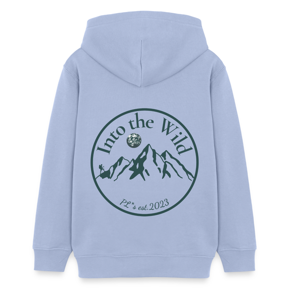 Teenager Bio-Hoodie - INTO THE WILD - Sky
