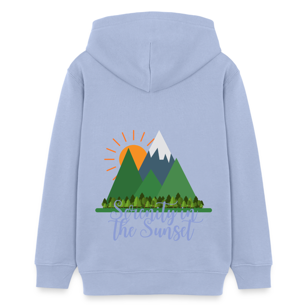 Teenager Bio-Hoodie - SERENITY IN THE SUNSET - Sky