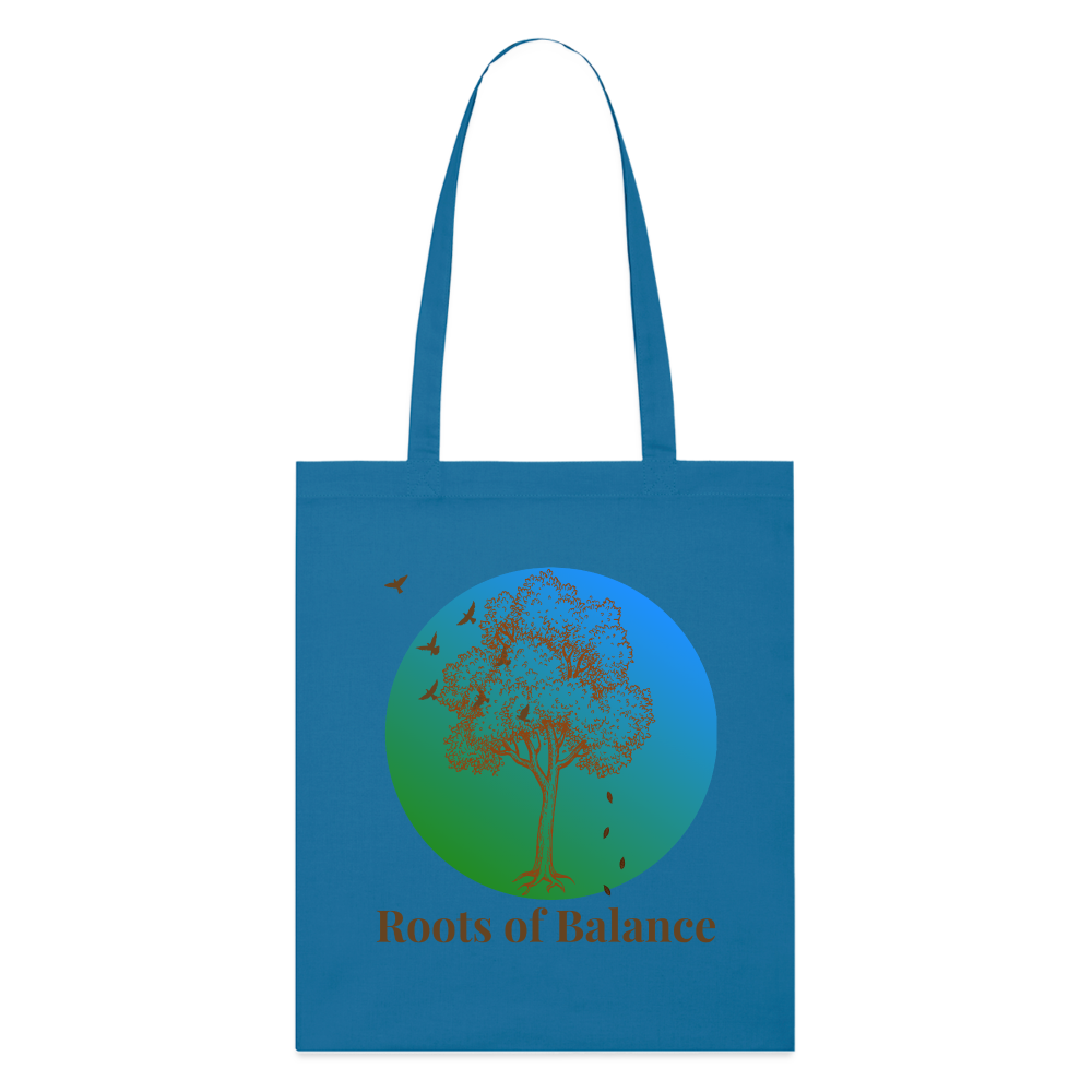 Bio-Stoffbeutel - ROOTS OF BALANCE - Königsblau