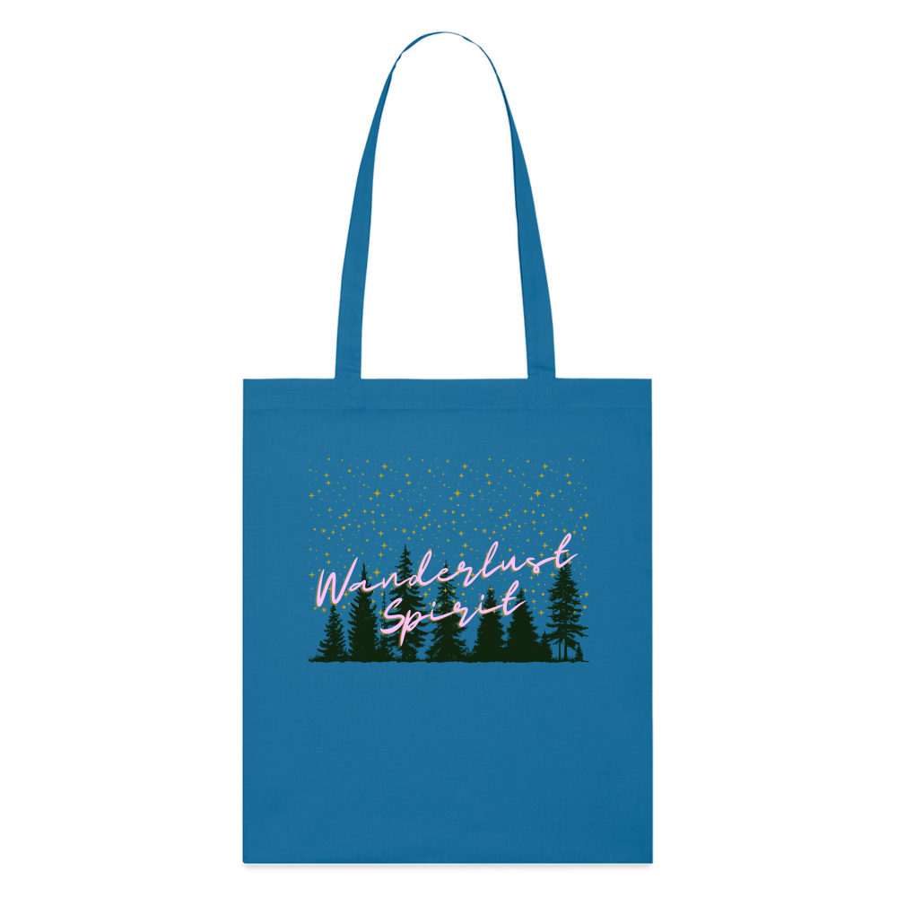 Bio-Stoffbeutel - WANDERLUST SPIRIT - Königsblau