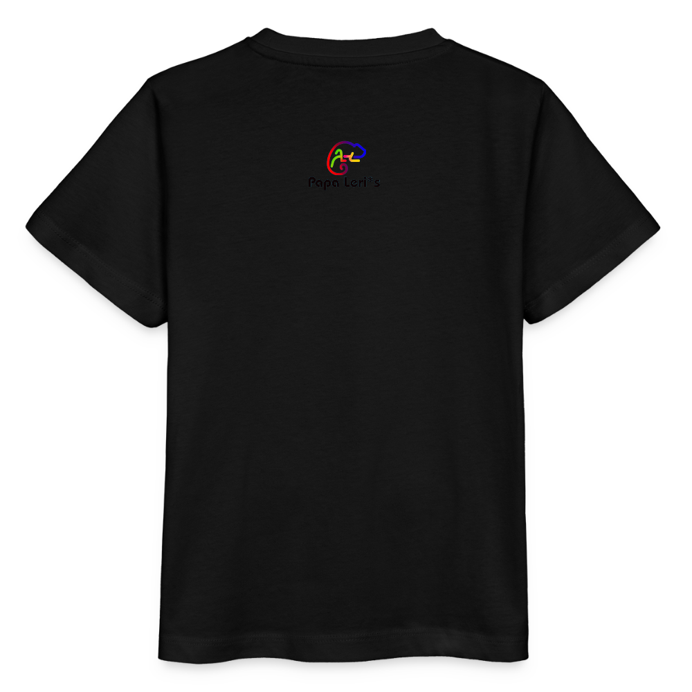 Bio Kinder T-Shirt - EXPLORE THE UNKNOWN - Schwarz