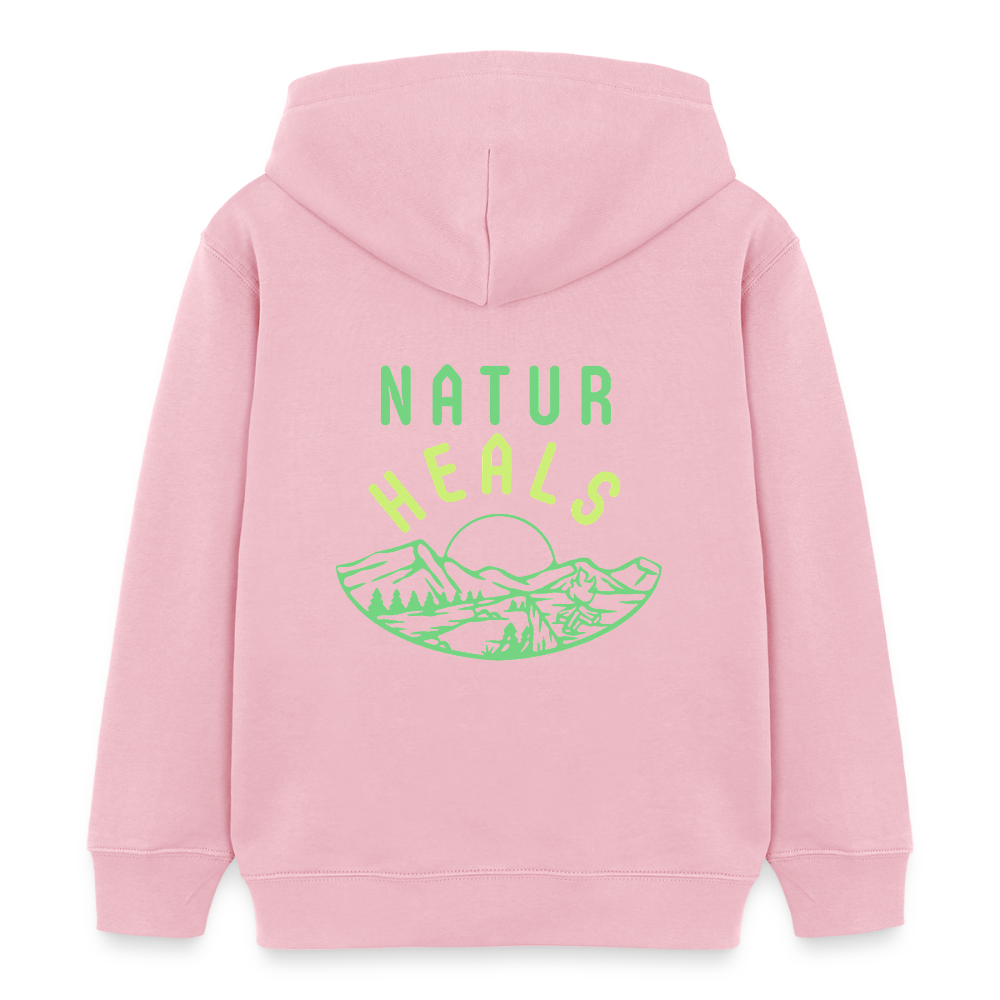 Kinder Bio-Hoodie - NATUR HEALS - Hellrosa