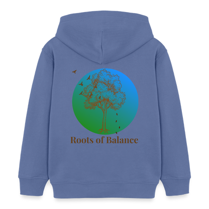 Kinder Bio-Hoodie - ROOTS OF BALANCE - Blau