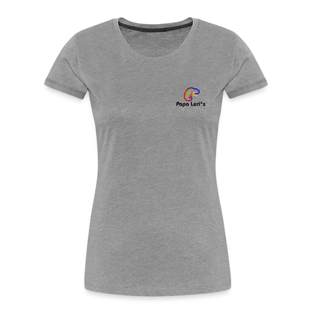 Frauen Premium Bio T-Shirt - SKY´S THE LIMIT - Grau meliert