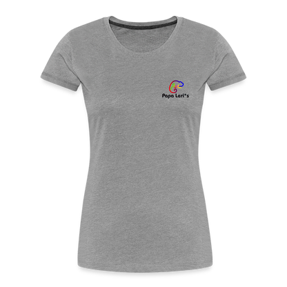 Frauen Premium Bio T-Shirt - SKY´S THE LIMIT - Grau meliert