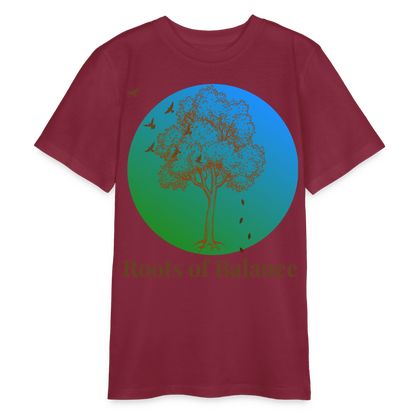 Bio Teenager T-Shirt - ROOTS OF BALANCE - Burgunderrot