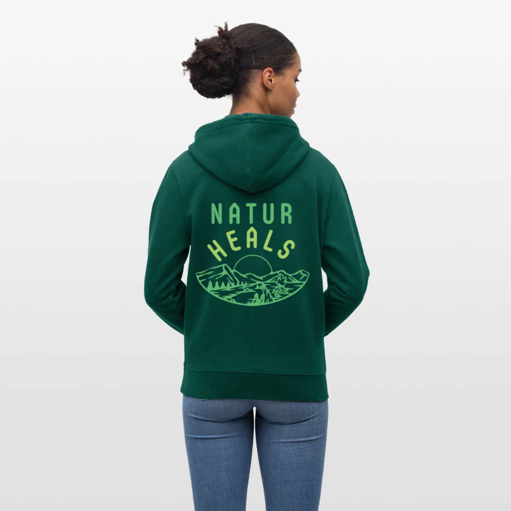 Unisex Herren Damen Bio-Hoodie - NATUR HEALS - Forest