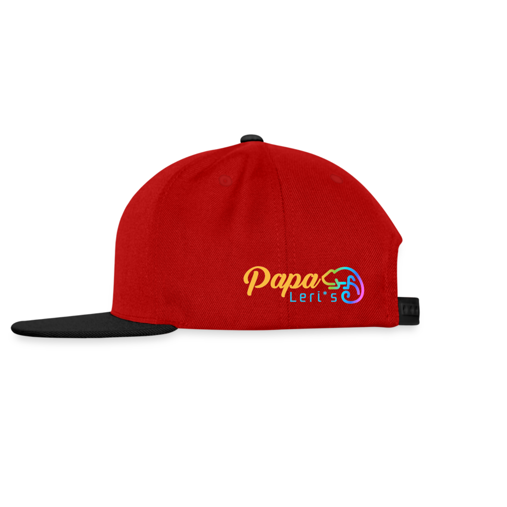 Snapback Cap - I LOVE CHIEMGAU - versch. Farben - Rot/Schwarz