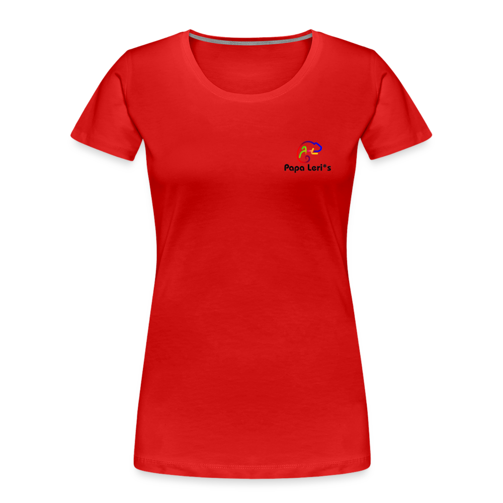 Frauen Premium Bio T-Shirt - OCEAN WHISPER - Rot