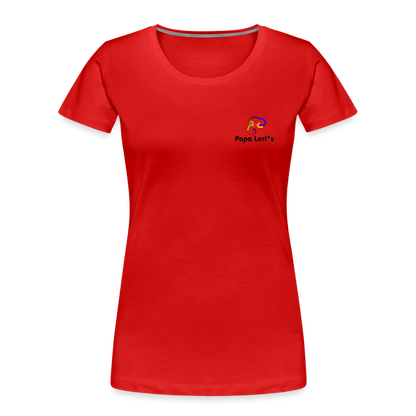 Frauen Premium Bio T-Shirt - OCEAN WHISPER - Rot