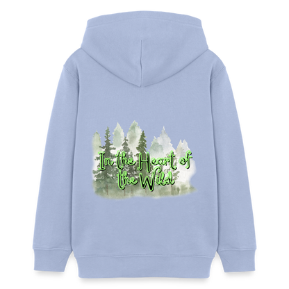 Teenager Bio-Hoodie - IN THE HEART OF THE WILD - Sky