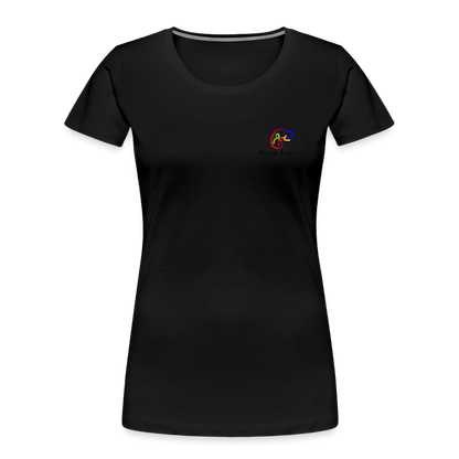 Frauen Premium Bio T-Shirt - WANDERLUST SPIRIT - Schwarz