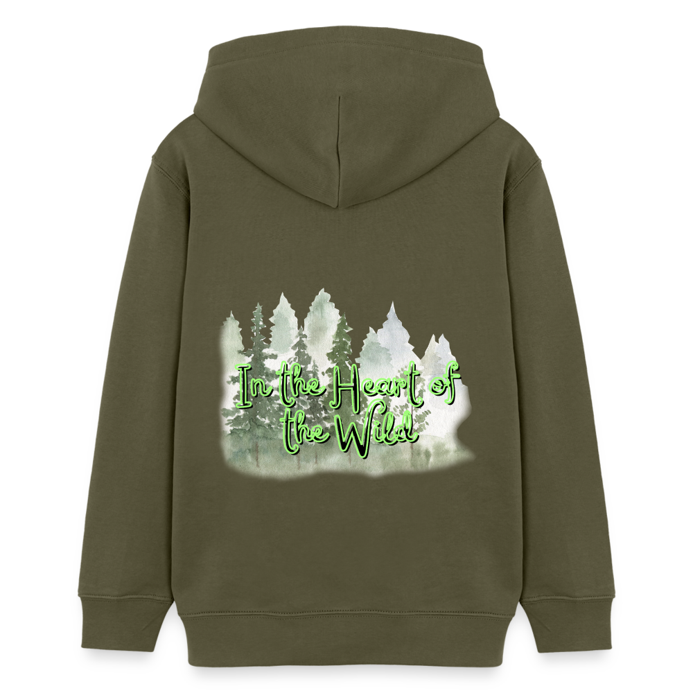 Teenager Bio-Hoodie - IN THE HEART OF THE WILD - Khaki