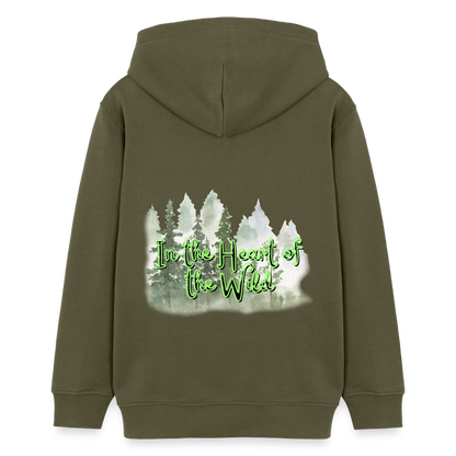 Teenager Bio-Hoodie - IN THE HEART OF THE WILD - Khaki