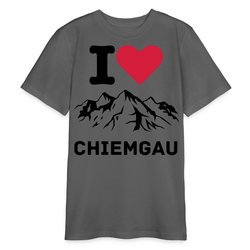 Bio Teenager T-Shirt - I LOVE CHIEMGAU - Anthrazit