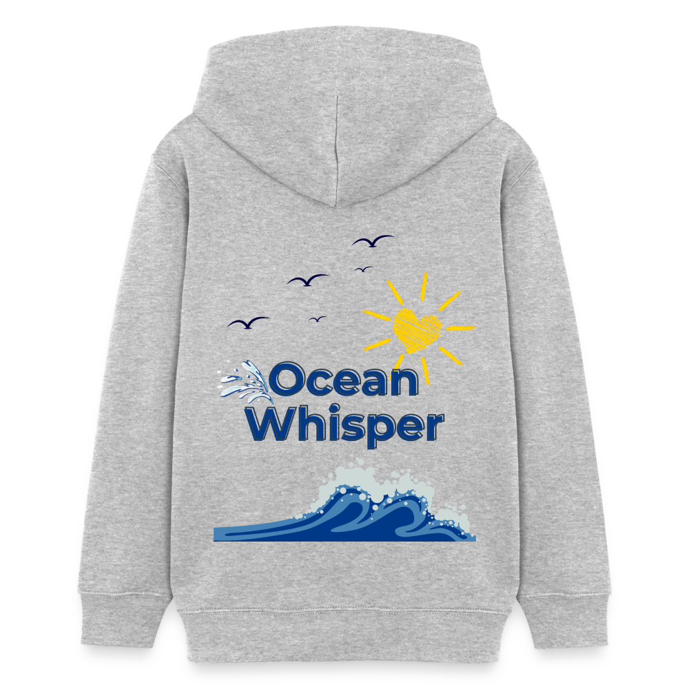 Teenager Bio-Hoodie - OCEAN WHISPER - Grau meliert