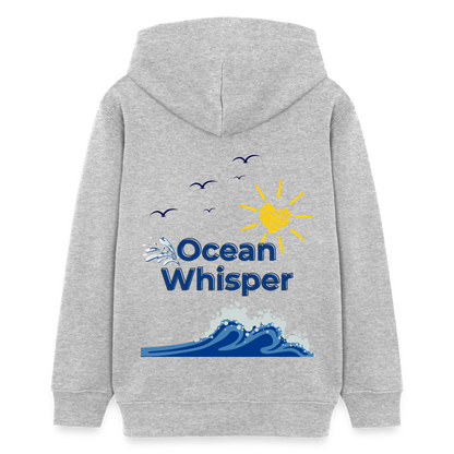 Teenager Bio-Hoodie - OCEAN WHISPER - Grau meliert