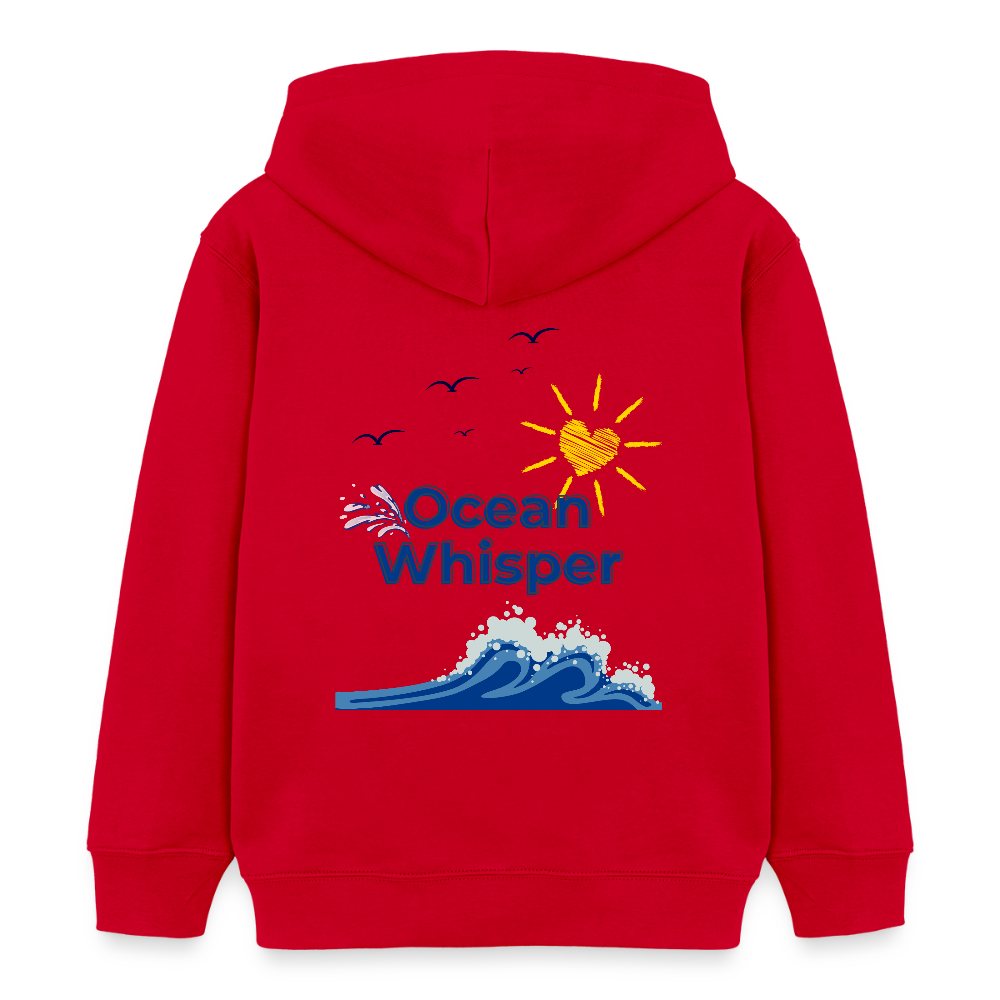 Kinder Bio-Hoodie - OCEAN WHISPER - Rot