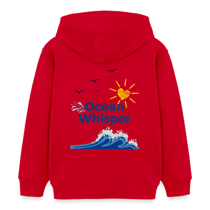 Kinder Bio-Hoodie - OCEAN WHISPER - Rot