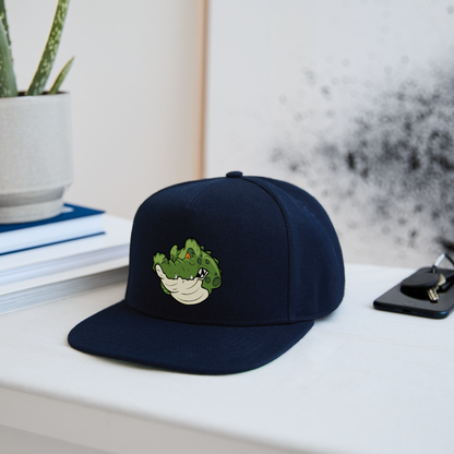 Snapback Cap- KROKO POWER - versch. Farben - Navy/Navy