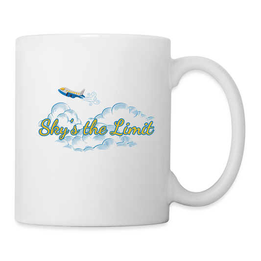 Tasse - SKY`S THE LIMIT - Weiß