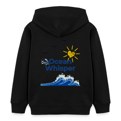 Kinder Bio-Hoodie - OCEAN WHISPER - Schwarz