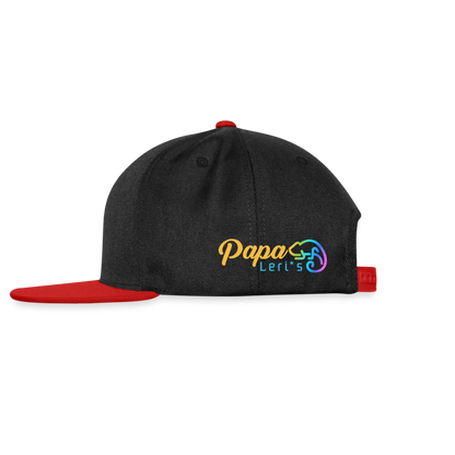 Snapback Cap- KROKO POWER - versch. Farben - Schwarz/Rot