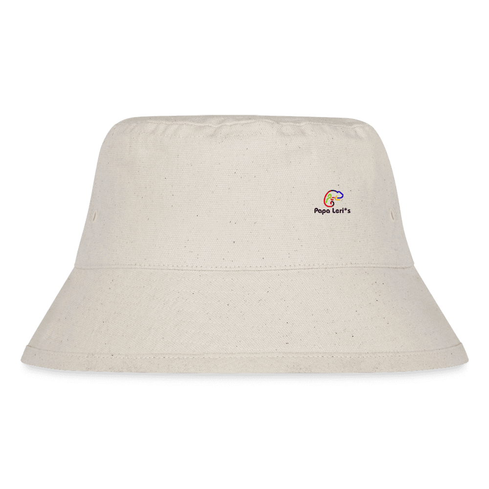 Modischer Bucket Hat aus recyceltem Material mit originellem Regenbogenschaf-Druck