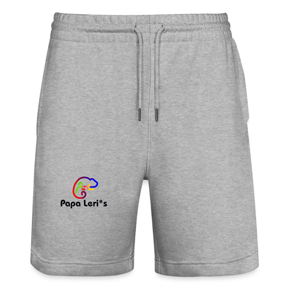 Bio Unisex  Herren Damen Joggingshorts - Grau meliert
