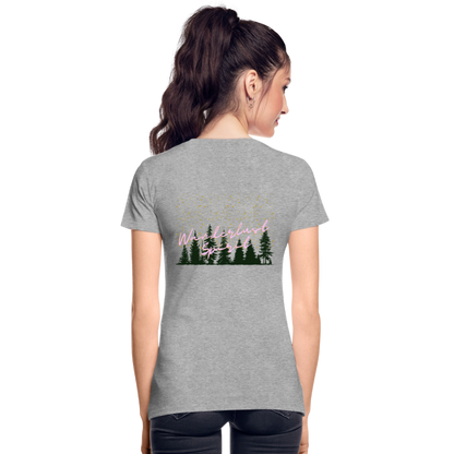 Frauen Premium Bio T-Shirt - WANDERLUST SPIRIT - Grau meliert