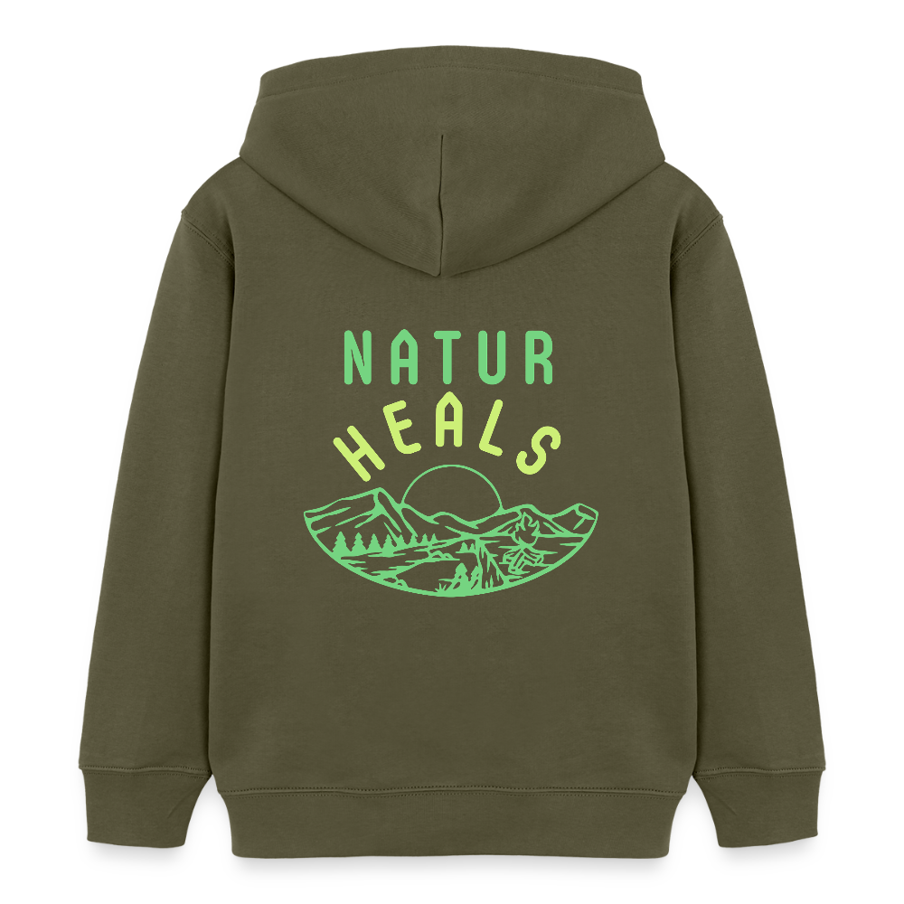 Kinder Bio-Hoodie - NATUR HEALS - Khaki