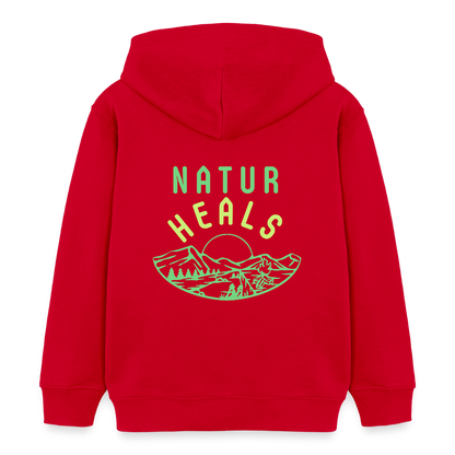 Kinder Bio-Hoodie - NATUR HEALS - Rot