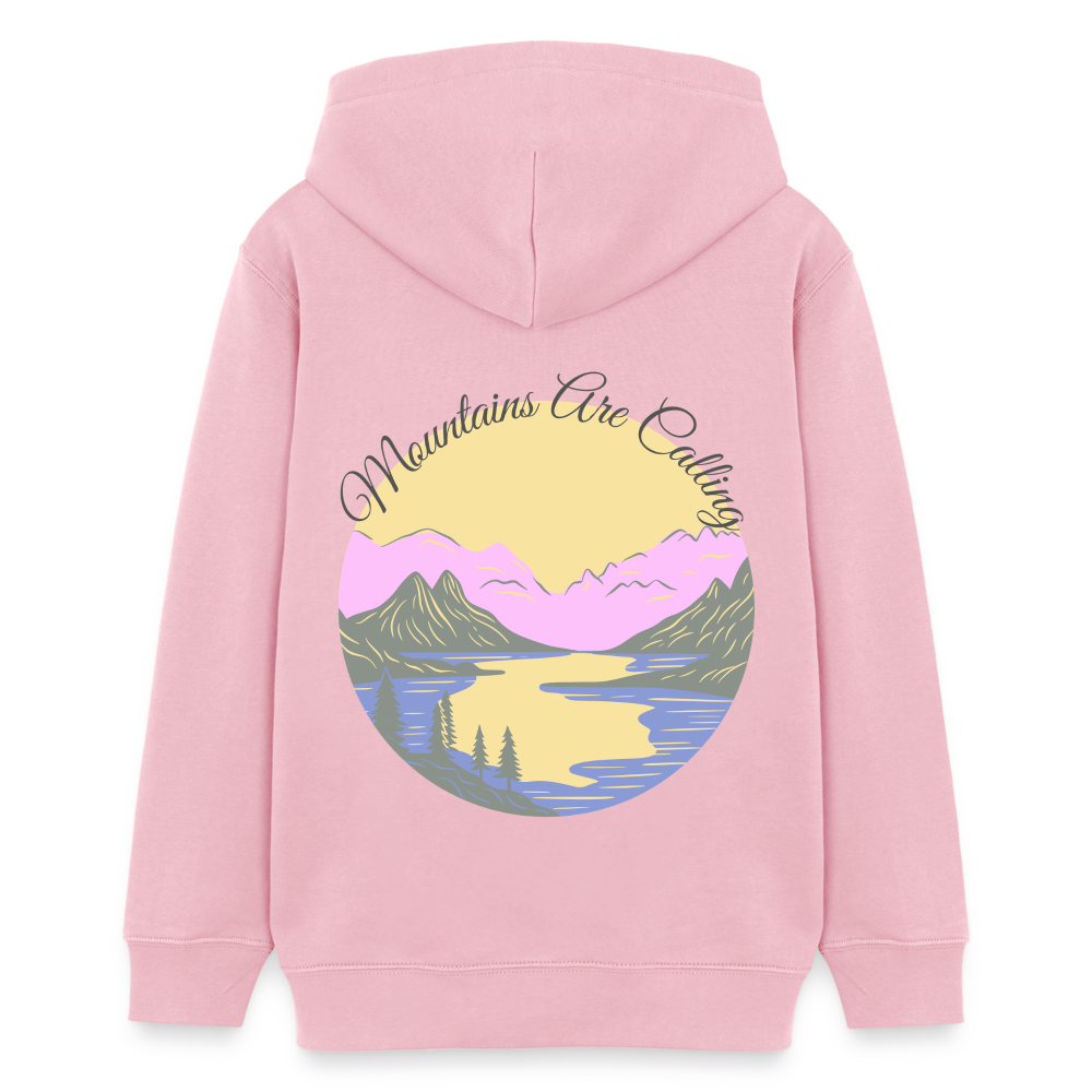 Teenager Bio-Hoodie - MOUNTAINS ARE CALLING - Hellrosa