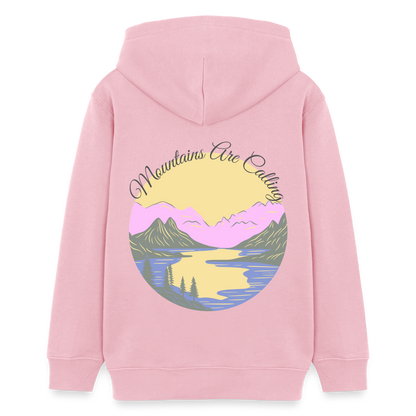 Teenager Bio-Hoodie - MOUNTAINS ARE CALLING - Hellrosa