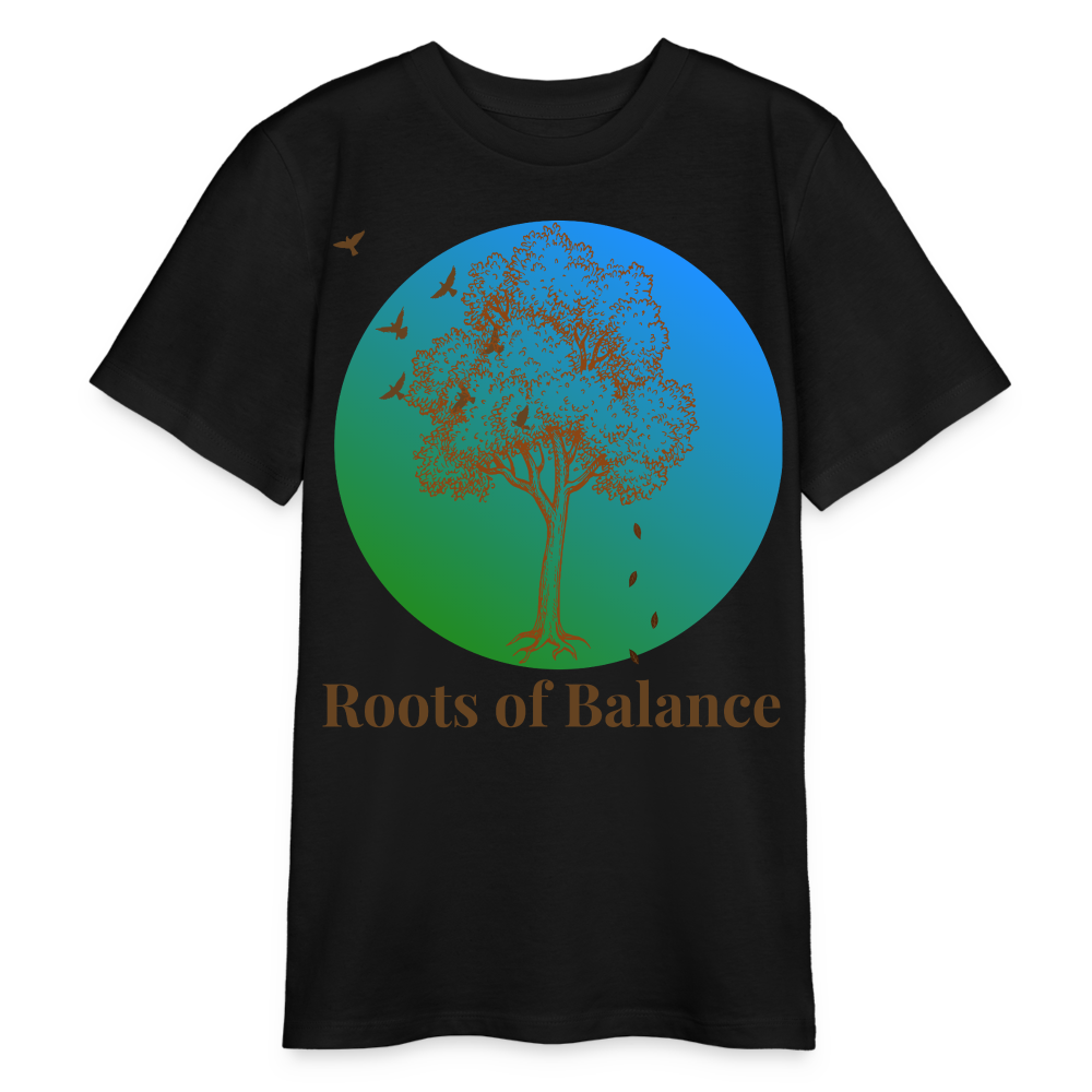 Bio Teenager T-Shirt - ROOTS OF BALANCE - Schwarz