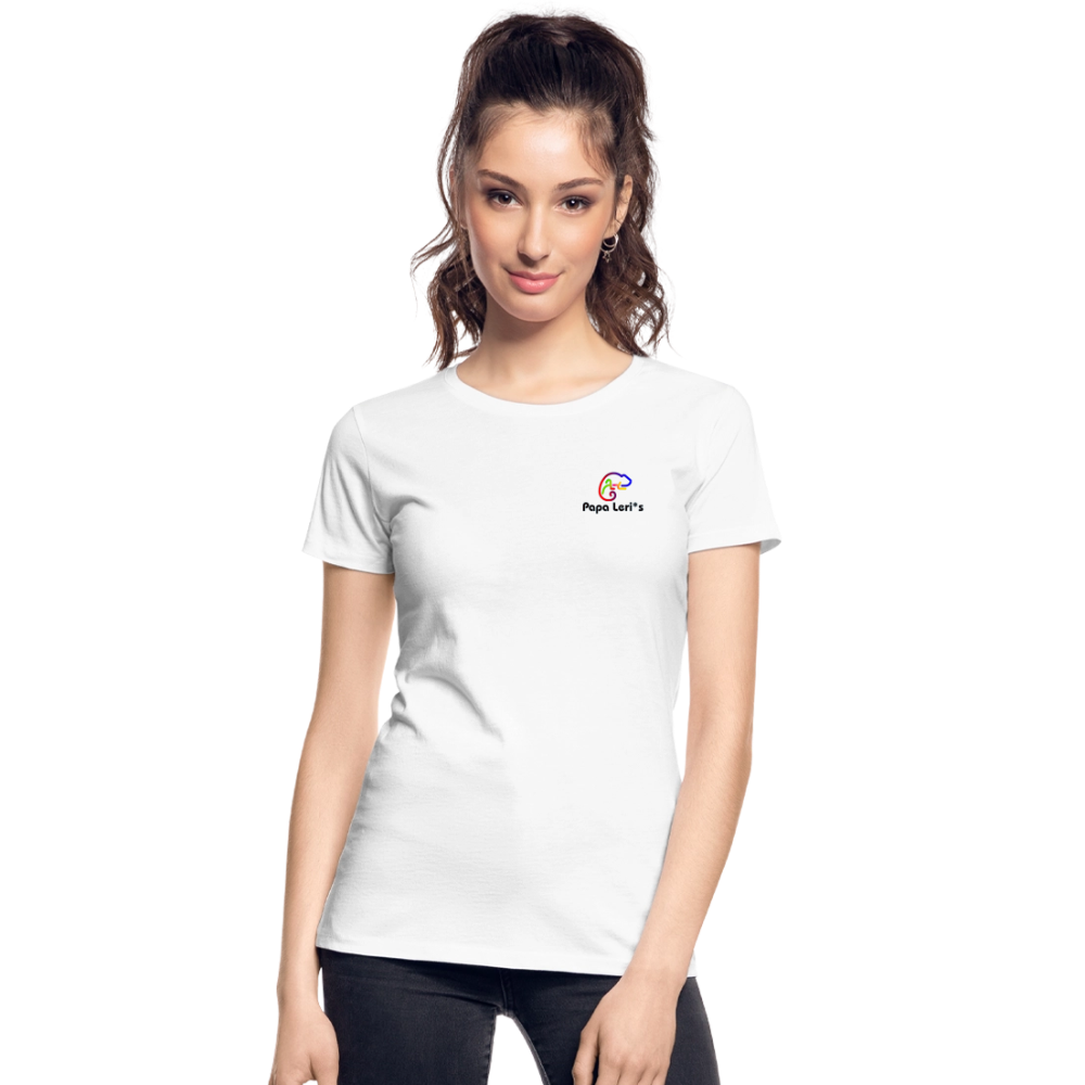 Frauen Premium Bio T-Shirt - SKY´S THE LIMIT - Weiß