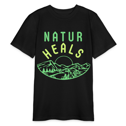 Bio Teenager T-Shirt - NATUR HEALS - Schwarz