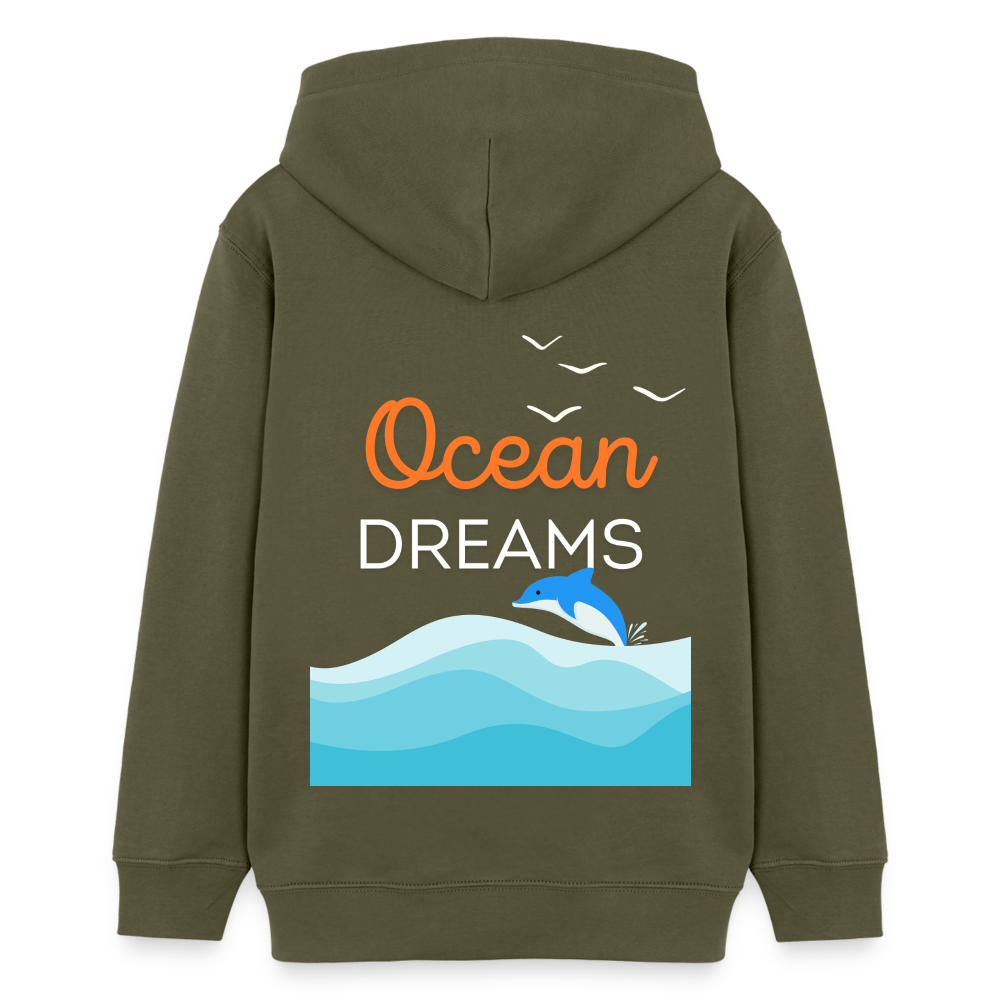 Teenager Bio-Hoodie - OCEAN DREAMS - Khaki