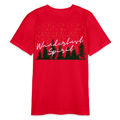 Bio Teenager T-Shirt - Wanderlust Spirit - Rot