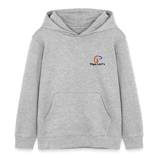 Kinder Bio-Hoodie - I LOVE CHIEMGAU - Grau meliert