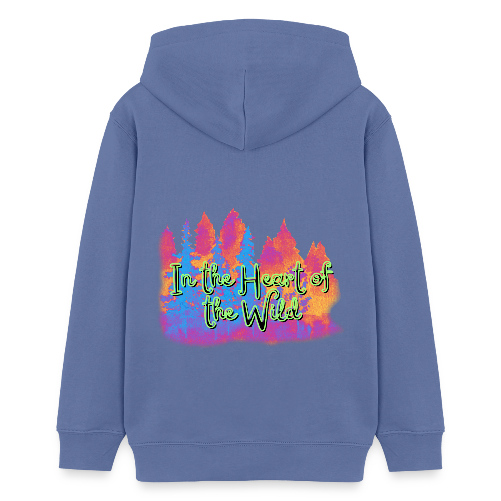 Teenager Bio-Hoodie - IN THE HEART OF THE WILD 2 - Blau