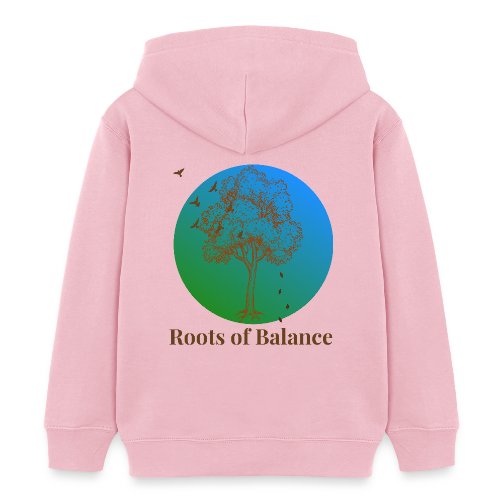 Kinder Bio-Hoodie - ROOTS OF BALANCE - Hellrosa