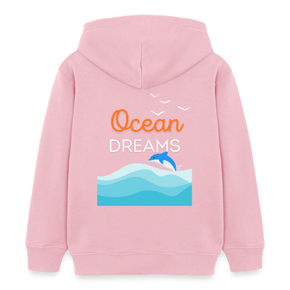 Kinder Bio-Hoodie - OCEAN DREAMS - Hellrosa