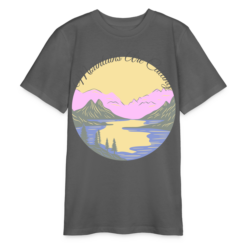 Bio Teenager T-Shirt - MOUNTAINS ARE CALLING - Anthrazit