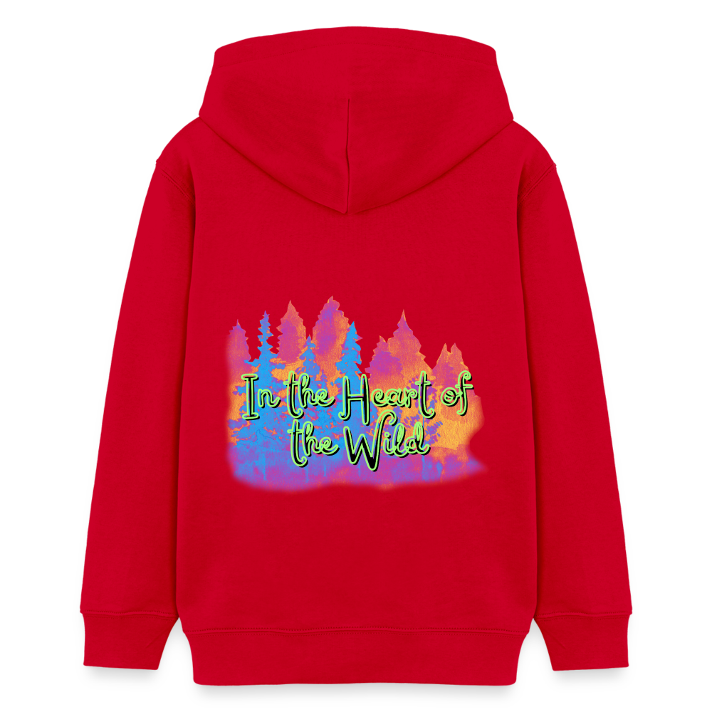 Teenager Bio-Hoodie - IN THE HEART OF THE WILD 2 - Rot