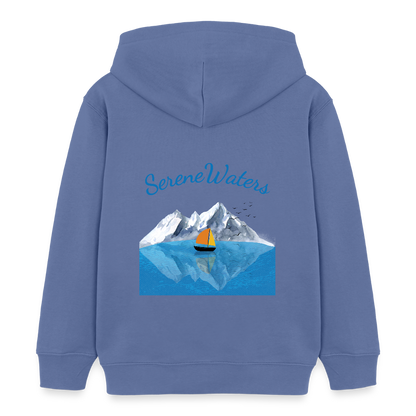 Kinder Bio-Hoodie - SERENE WATERS - Blau