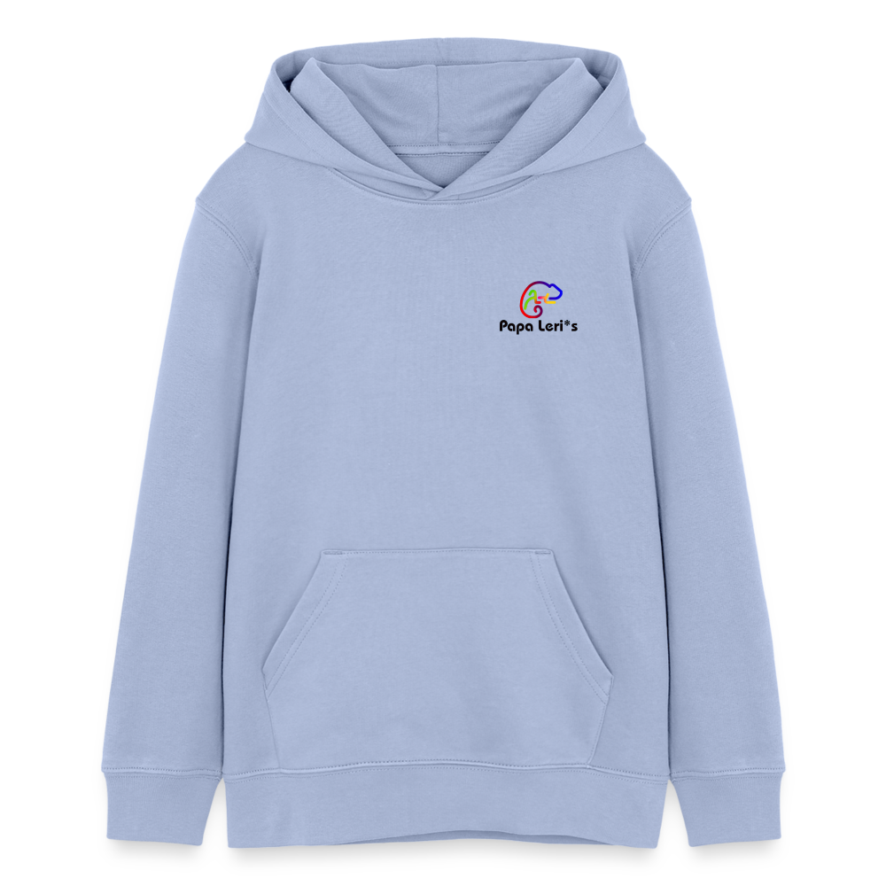 Teenager Bio-Hoodie -  I LOVE CHIEMGAU - Sky